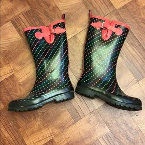 Polka Dot Rain Boots